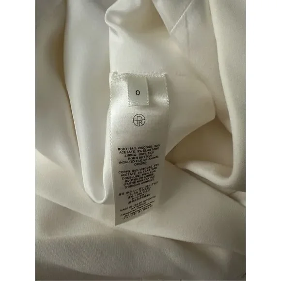 NWT THE ROW Alda Double-Breasted Blazer Jacket Size 0 $2150
